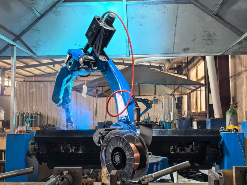 Batch parts welding robot welding